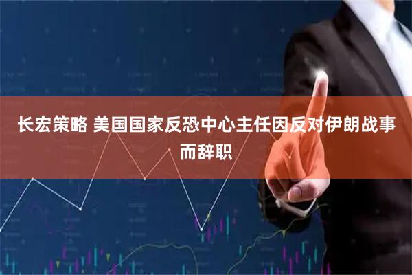 长宏策略 美国国家反恐中心主任因反对伊朗战事而辞职