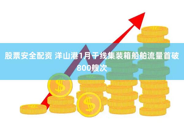 股票安全配资 洋山港1月干线集装箱船舶流量首破800艘次